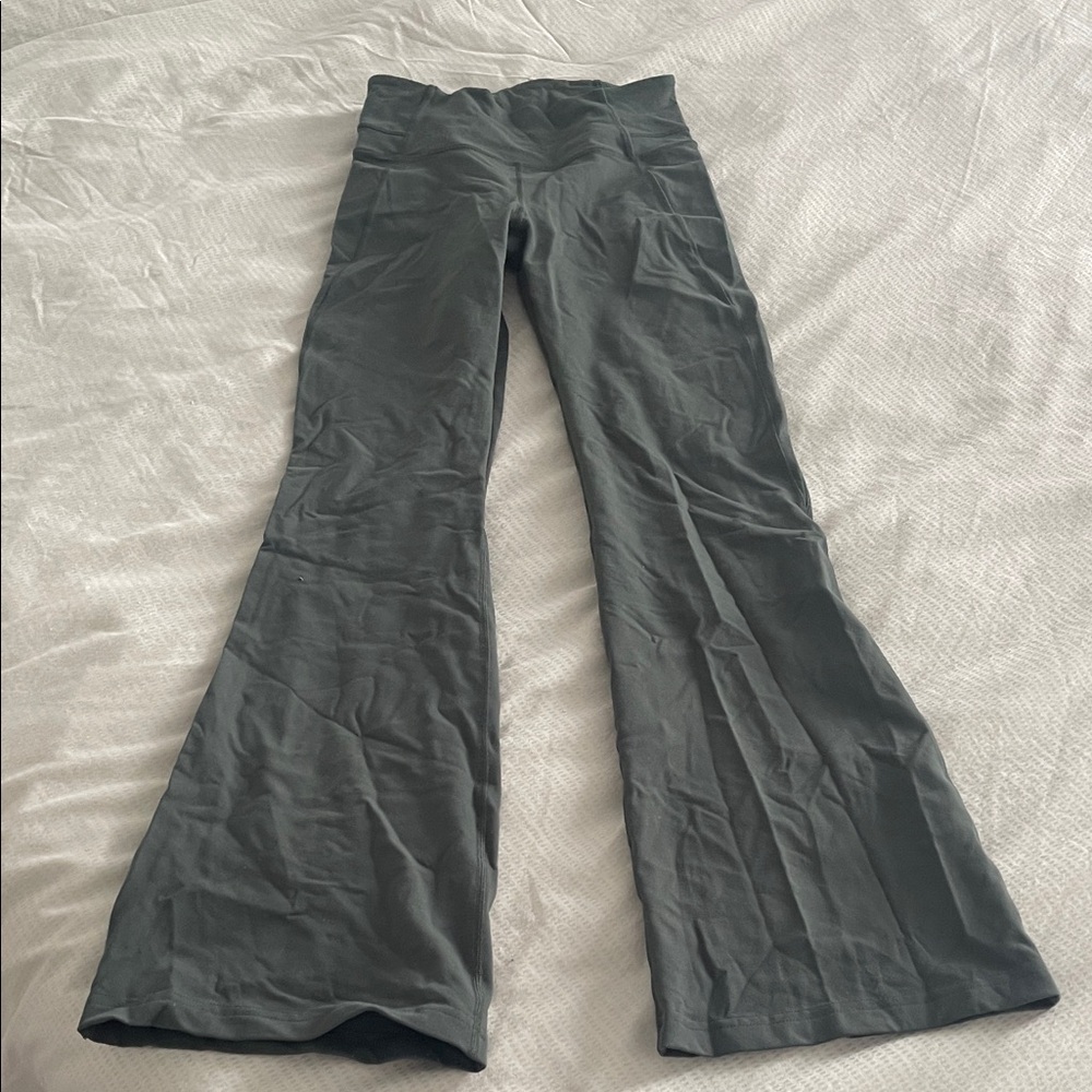 lululemon athletica Green Flared Pants